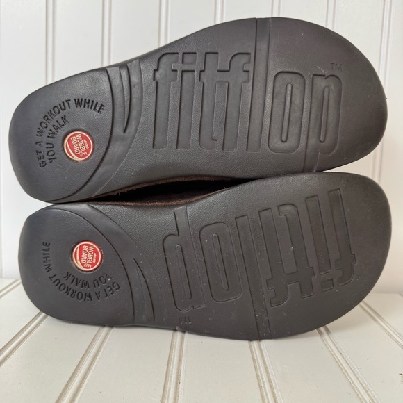 FitFlop Gogh Clog Women Shoes Size 9 Suede Chocolate Brown Casual Everyday Wear - Picture 9 of 9